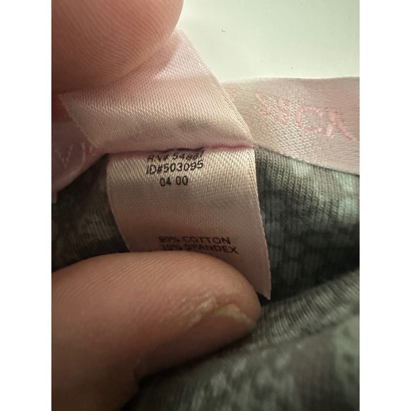 Victoria's Secret Animal Print Mini Dress In Grey Blue Size Large Vintage Y2K - Picture 4 of 5